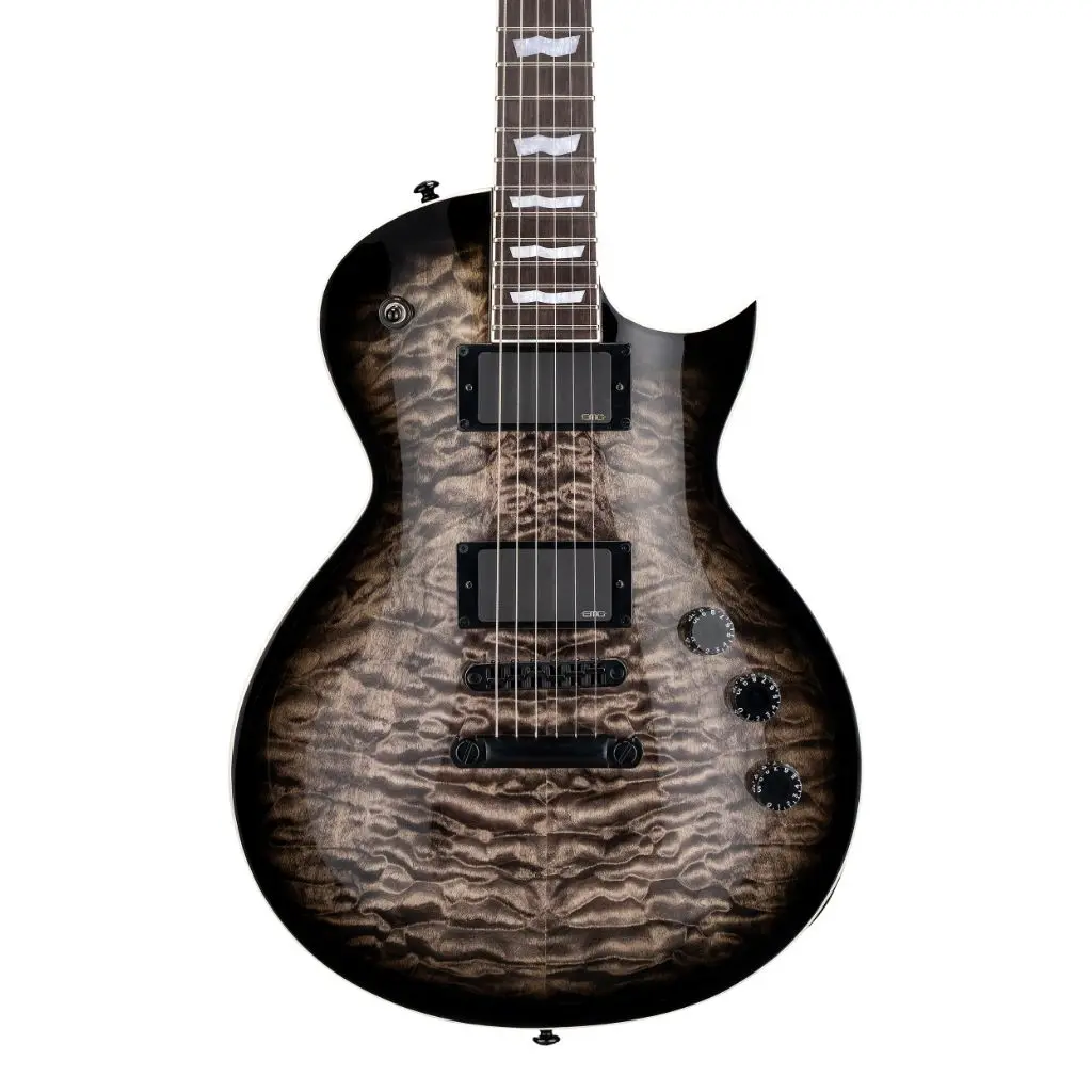 Esp Ltd Eclipse Ec-400 Quilted Maple Electric Guitar -  See Thru Black Sunburst 1