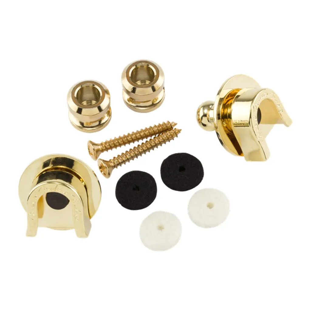 Fender Security Strap Locks In Gold 1