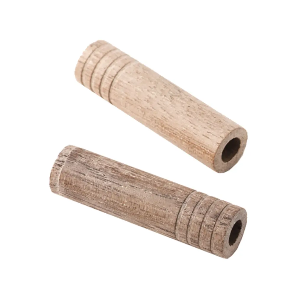 Fender Truss Rod Cavity Plugs Walnut Grooved Drilled 2 Pieces 1