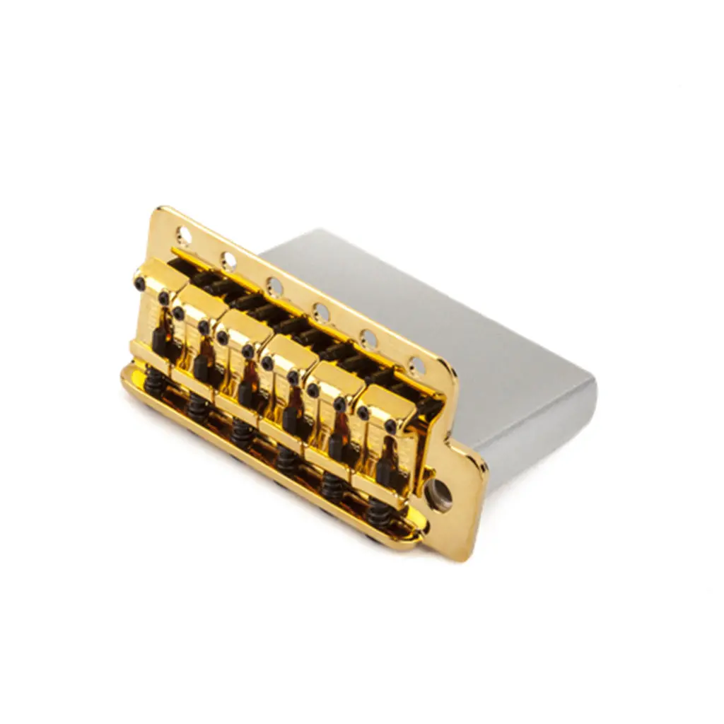 Fender Vintage Style Strat Bridge Assembly 2 To 3/16 Inch Spacing In Gold 1