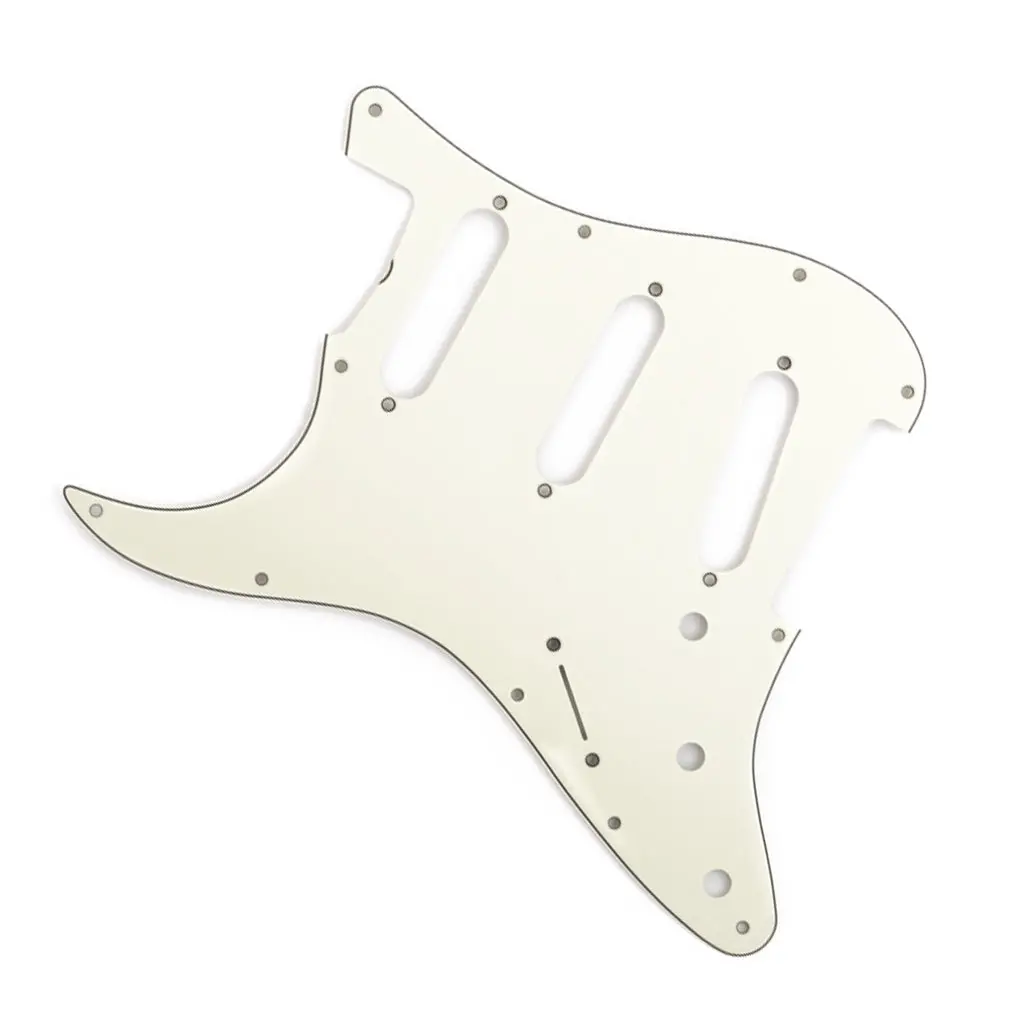 Fender - Pickguard, Stratocaster® S/S/S (Left Hand), 11-Hole Vintage Mount (With Truss Rod Notch), Mint Green, 3-Ply 1