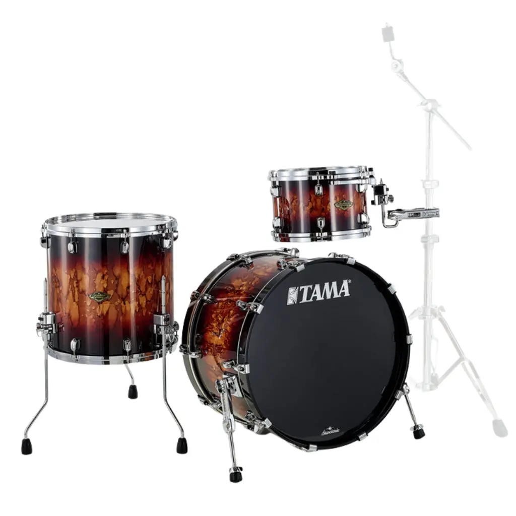 Tama Wbs32rzs Starclassic Walnut/Birch 3-Piece Shell Pack With 22" Bass Drum - Molten Brown Burst (No Hardware Included) 1