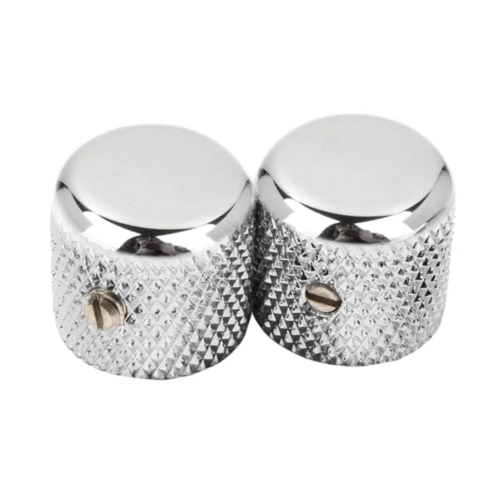 Fender 2 Pure Vintage 52 Telecaster Knurled Knobs In Chrome 1