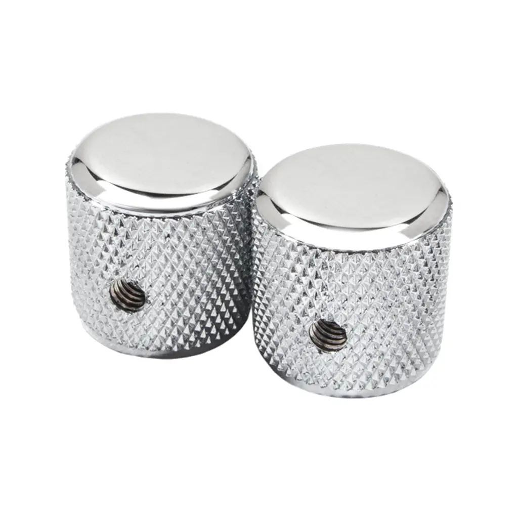 Fender 2 Pure Vintage 60S Telecaster P Bass Knurled Knobs In Chrome And Aluminum 1