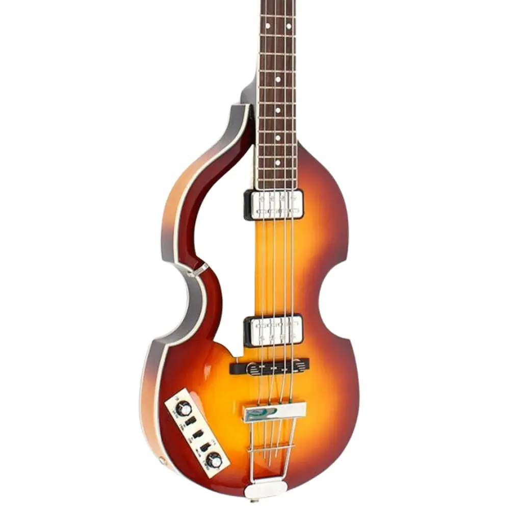 Hofner Ignition Series Left Handed Violin Electric Bass With H64/Vb Case - Sunburst 1