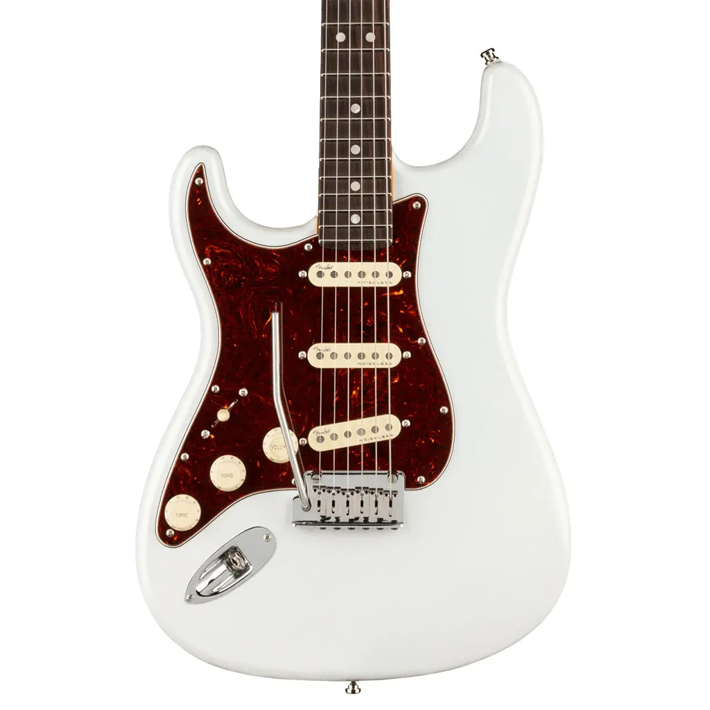 Fender - American Ultra Stratocaster® Left-Hand, Rosewood Fingerboard, Arctic Pearl 1