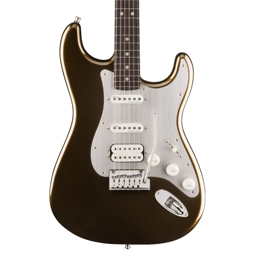Fender American Ultra Ii Ebony Fingerboard Hss Stratocaster - Texas Tea 1