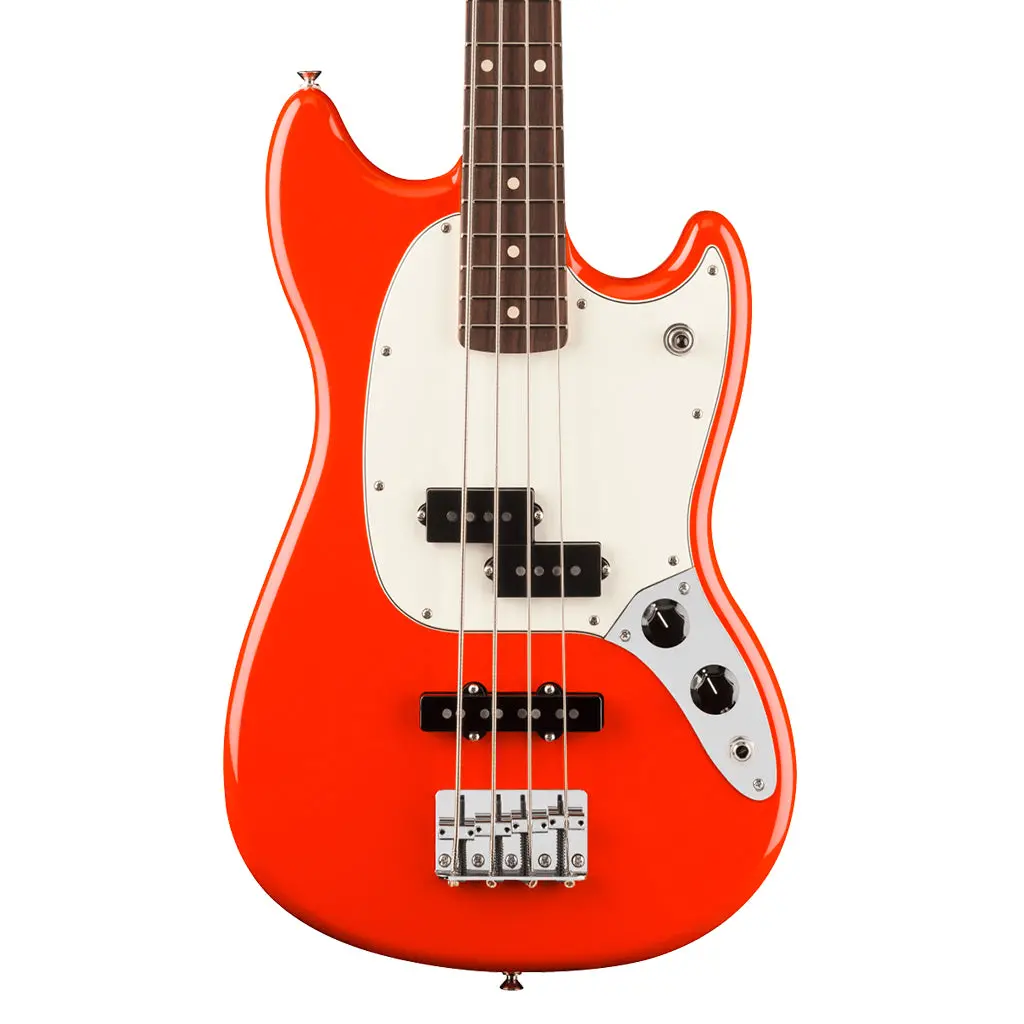 Fender Player Ii Mustang Bass Rosewood Fretboard Coral Red 1