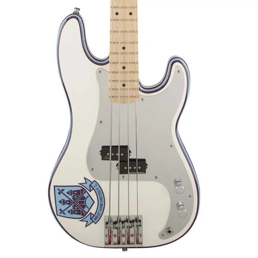 Fender Steve Harris Signature Precision Bass - Olympic White - Maple Neck 1