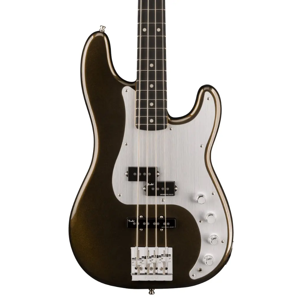 Fender American Ultra Ii Ebony Fingerboard Precision Bass - Texas Tea 1