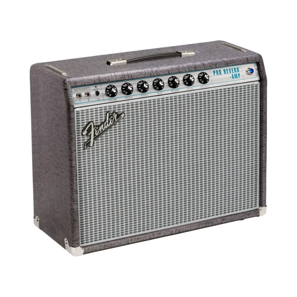 Fender '68 Custom Pro Reverb 1X12-Inch Tube Combo Amp - Pewter/Silver 1