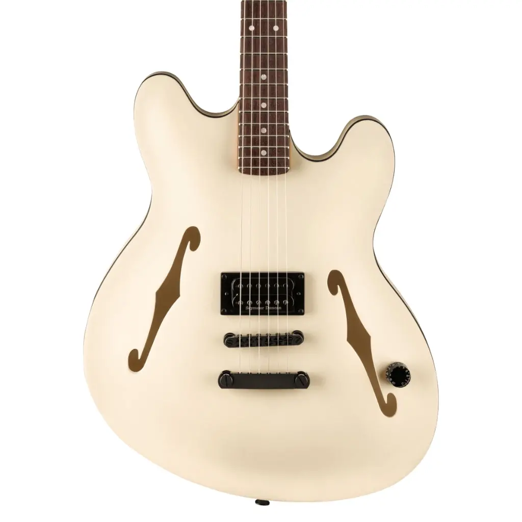 Fender Tom Delonge Starcaster In Satin Olympic White 1
