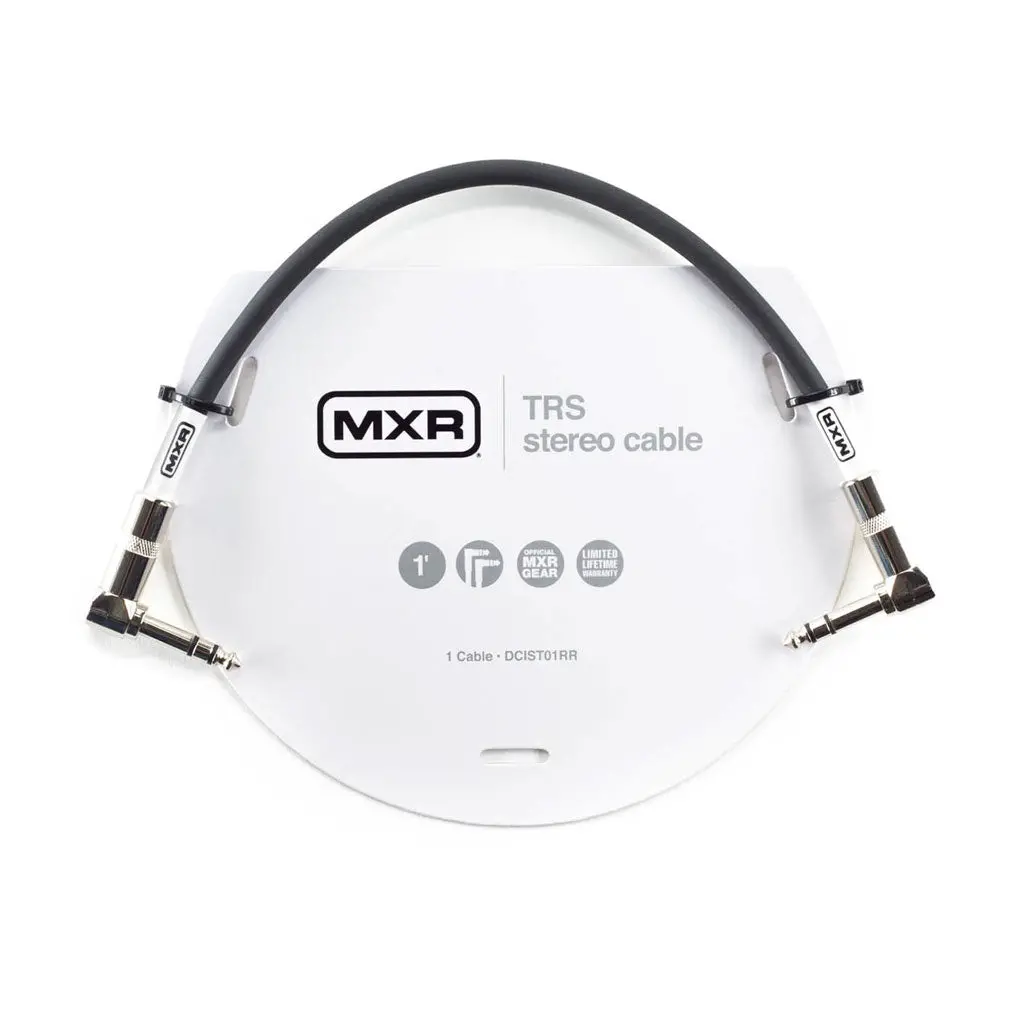 Mxr Dcist01rr Trs Stereo Cable - Right Angle To Right Angle - 1 Foot 1