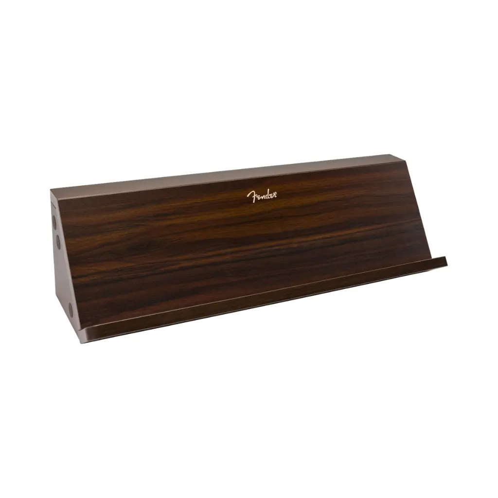 Fender Deluxe Wooden Pedal Shelf - Walnut 1