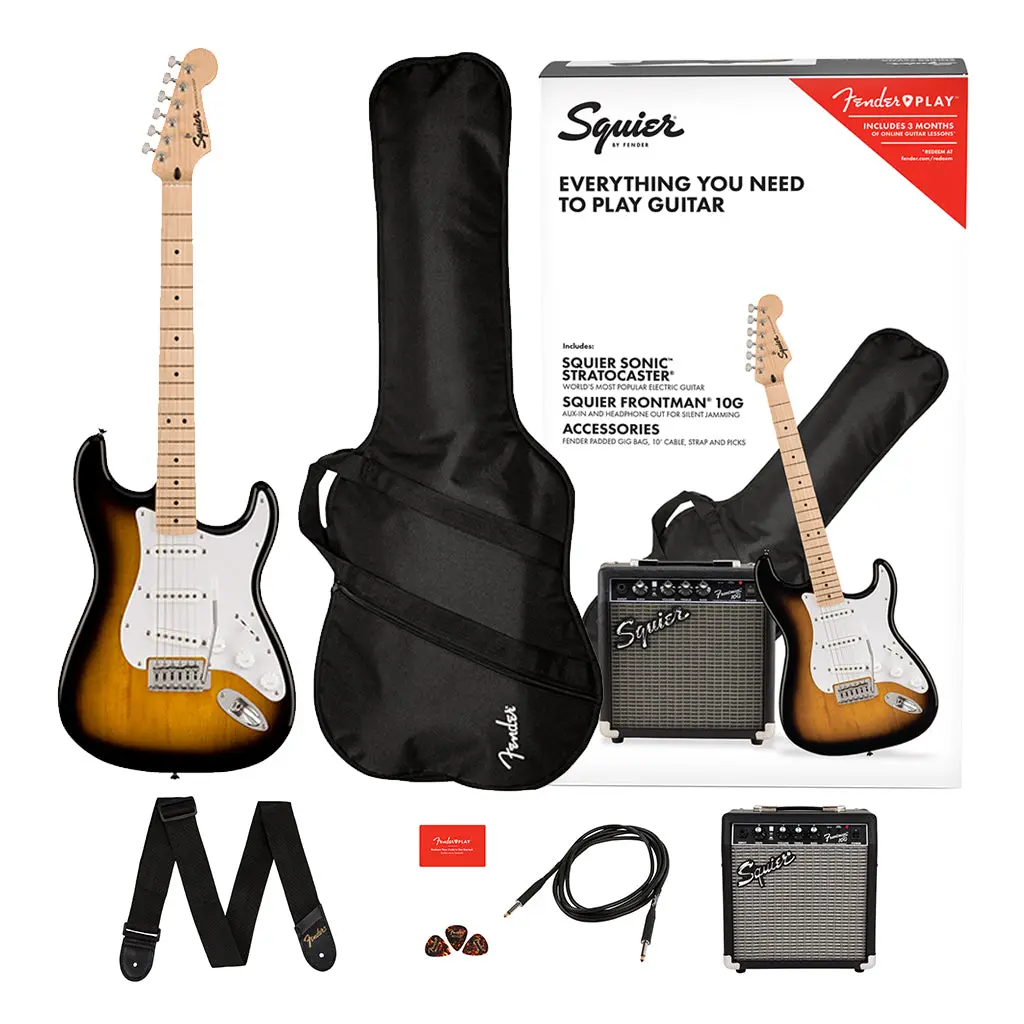 Squier Sonic Stratocaster Pack - 2 Colour Sunburst 1
