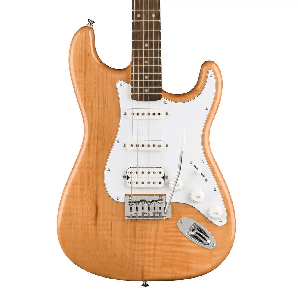 Squier Fsr Affinity Series™ Stratocaster® Hss, Laurel Fingerboard, White Pickguard, Natural 1