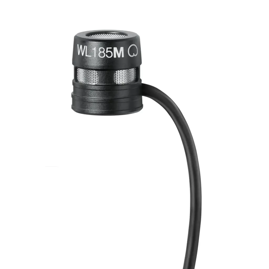 Shure Wl185m Low-Profile Cardioid Lavalier Microphone With Tqg Connector - Black 1
