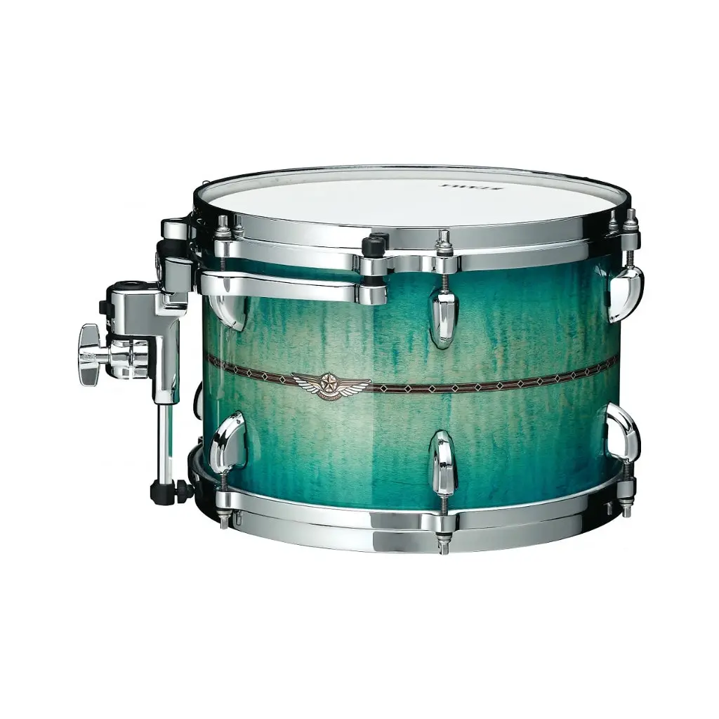 Tama Tmt1208srecb Star Maple Rack Tom - 12 Inches - Emerald Sea Curly Maple Burst 1