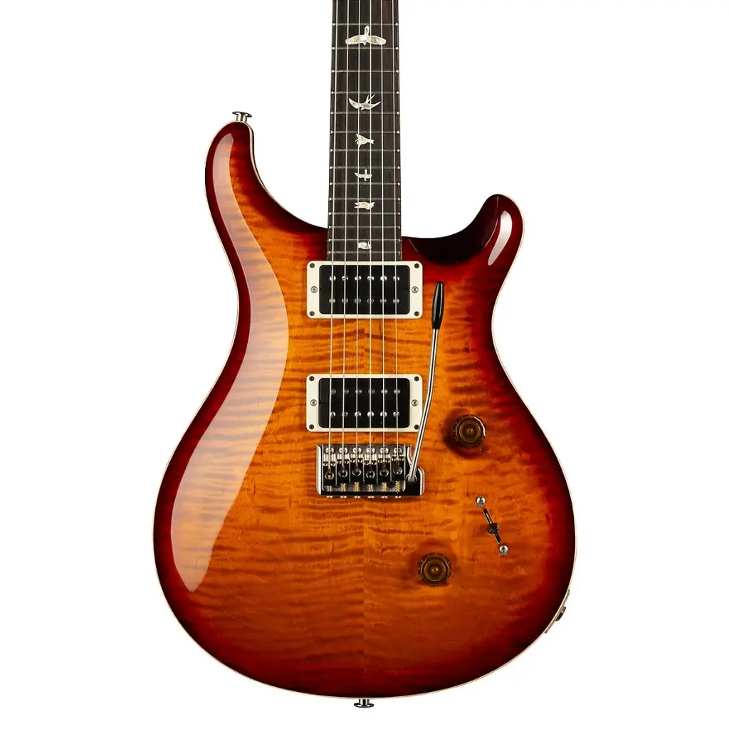 Prs Custom 24 Pattern Thin Electric Guitar - Dark Cherry Burst 1
