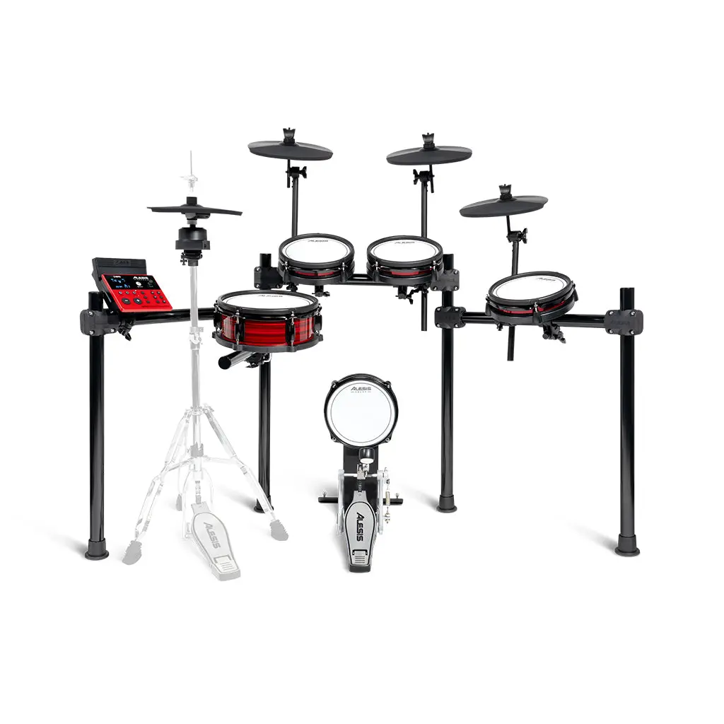 Alesis Nitro Ultimate 9-Piece Professional Electronic Drum Kit W/Stand-Mounted Hi-Hat And Bluetooth 1