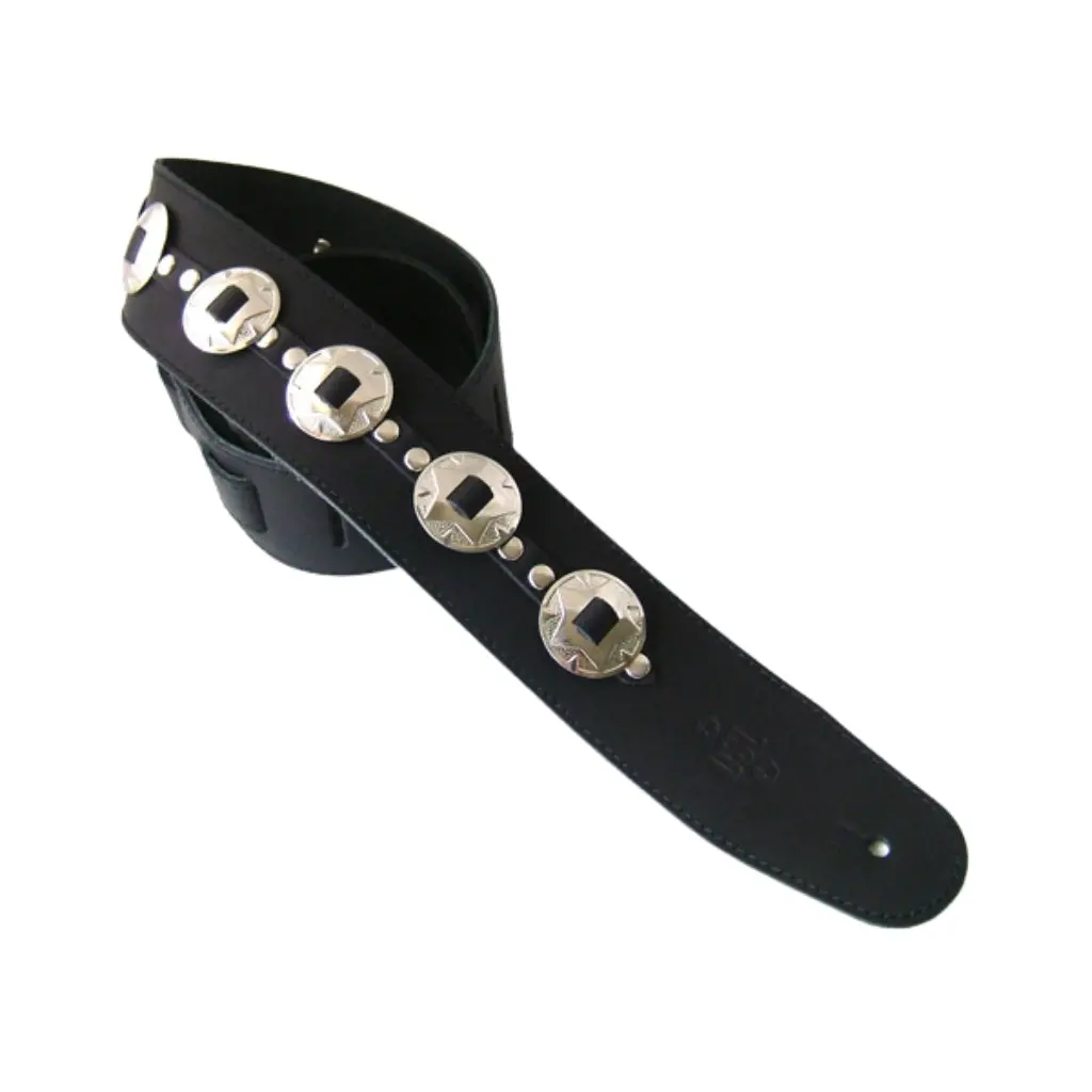 Dsl Concho Black Star Guitar Strap 1