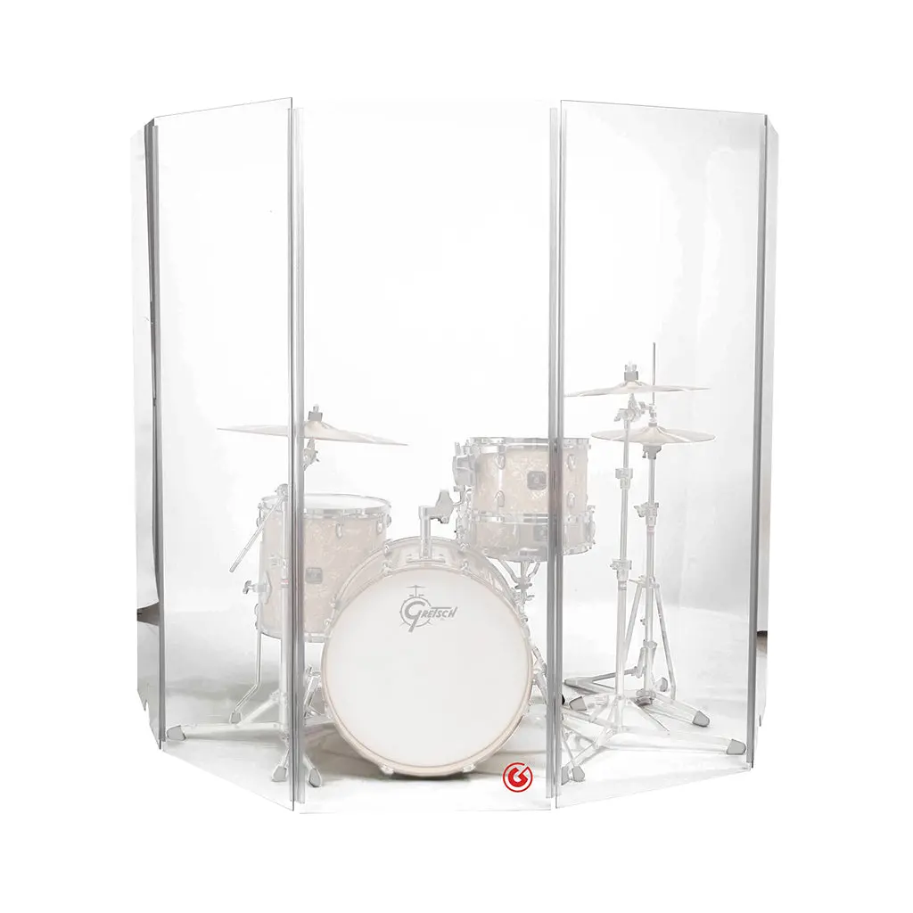Gibraltar 5-Piece Acrylic Drum Sound Shield - 5.5Ft X 10Ft 1