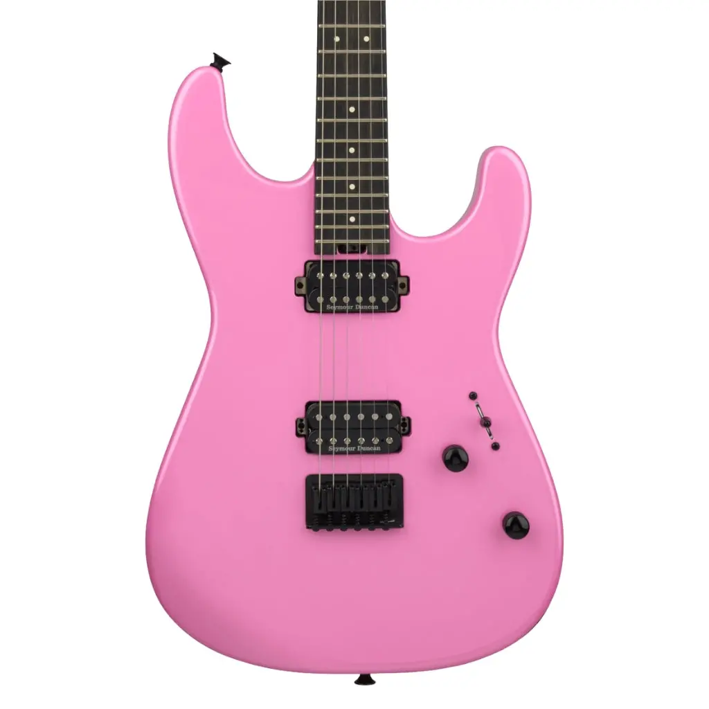 Charvel Mod Plus Sd1 Hh Ht Electric Guitar, Ebony Fingerboard - Platinum Pink 1