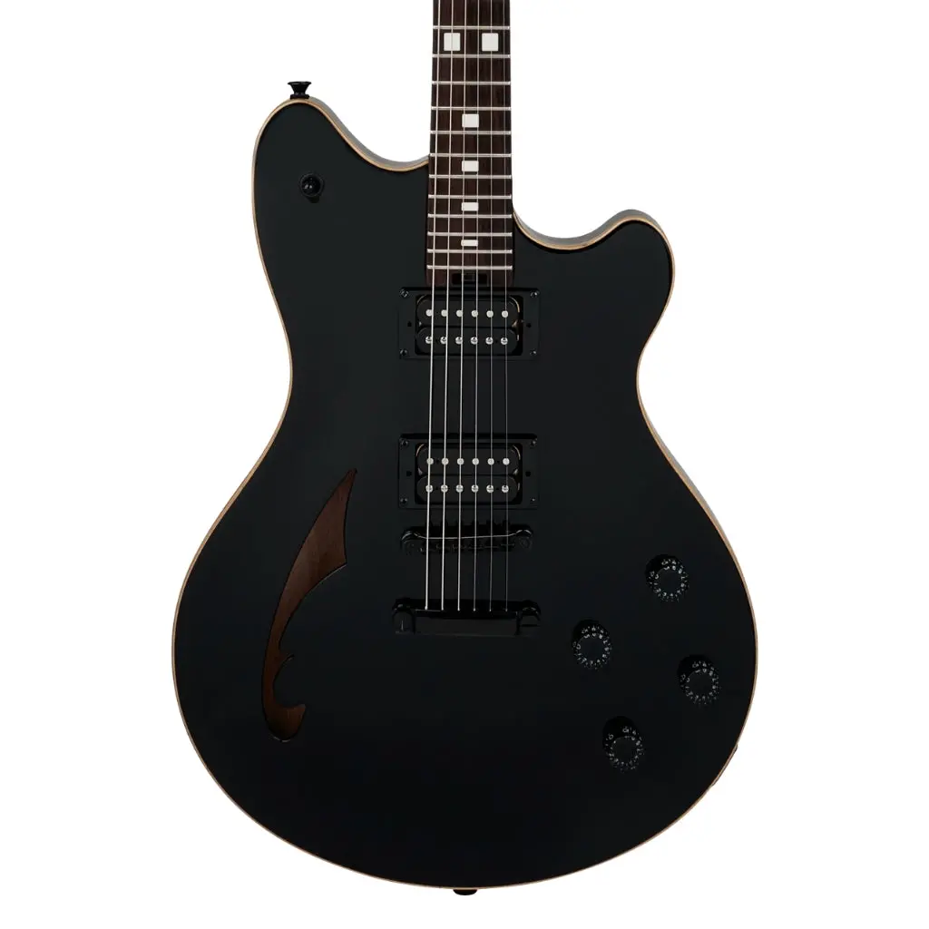 Evh Sa-126 Standard Semi-Hollowbody Electric Guitar - Piano Black 1