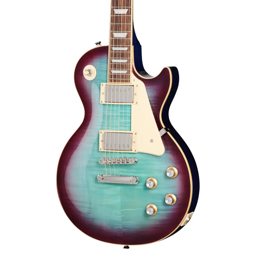 Epiphone Les Paul Standard 60S Figured Top With Premium Gig Bag - Blueberry 1