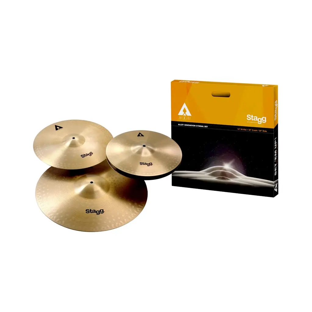 Stagg Copper-Steel Cymbal Set 14+16+20 1