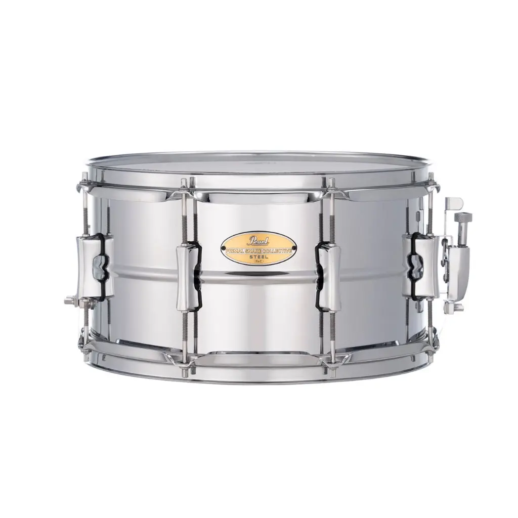 Pearl Primal Collective Snare Drum - 7 Inches X 13 Inches, Brushed Steel 1
