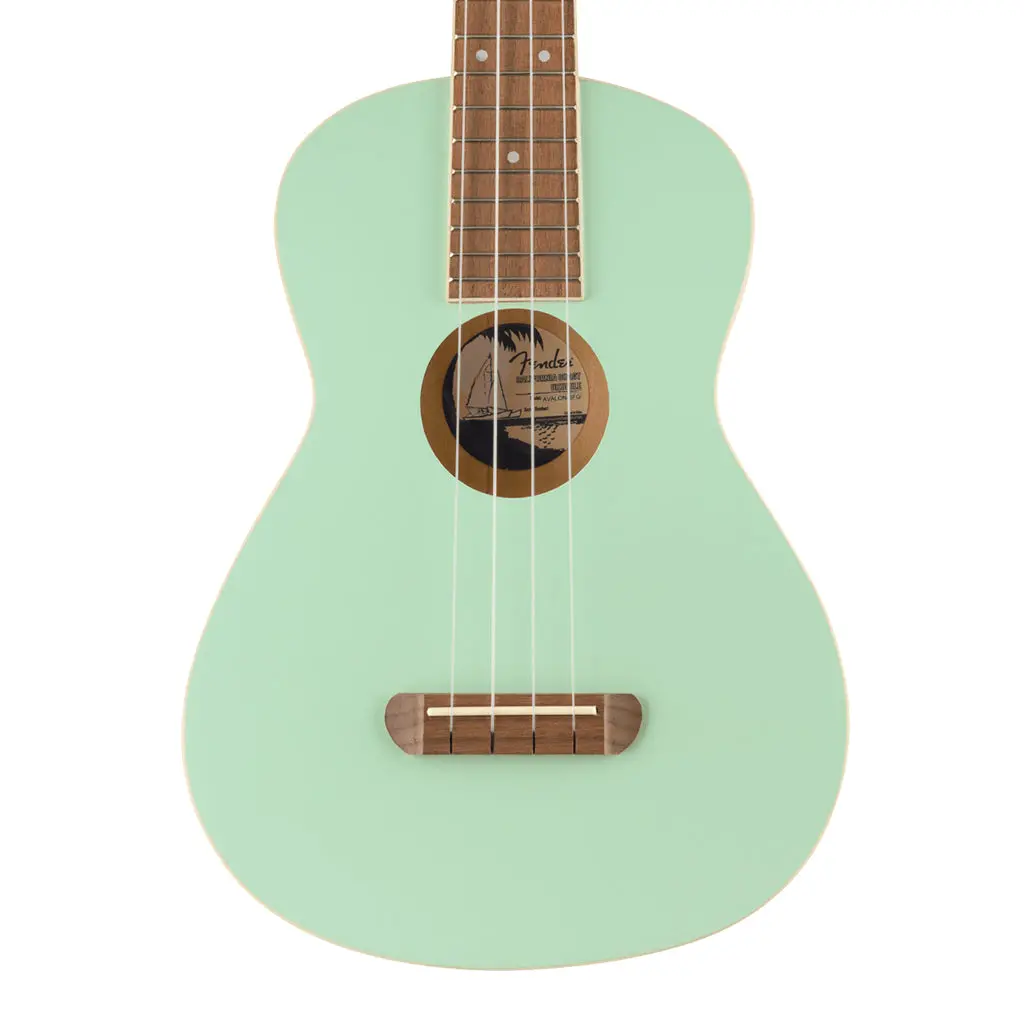 Fender  Avalon Tenor Ukulele, Walnut Fingerboard, Surf Green 1