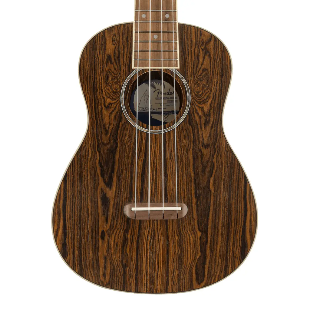 Fender  Zuma Exotic Concert Ukulele, Walnut Fingerboard, Bocote 1