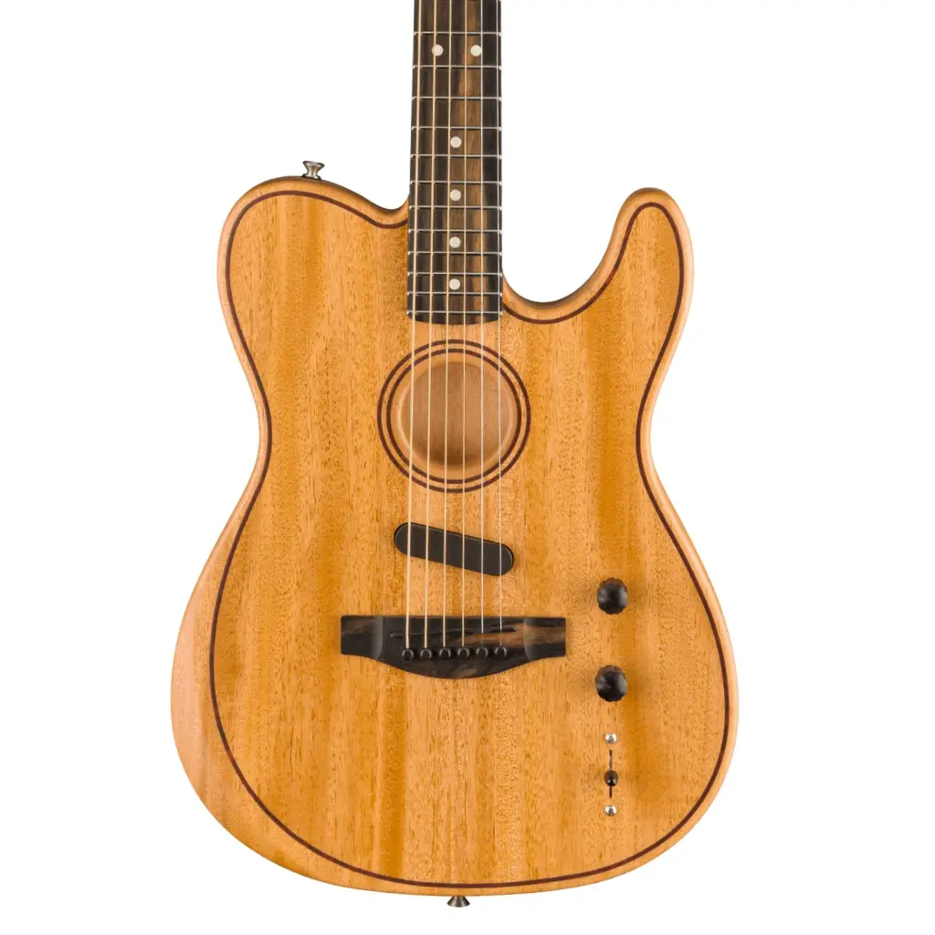 Fender American Acoustasonic Telecaster All Mahogany In Natural 1