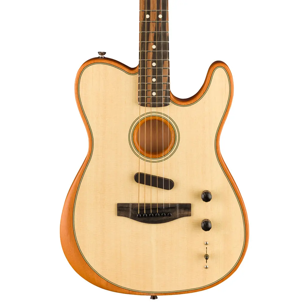Fender American Acoustasonic® Telecaster®, Ebony Fingerboard, Natural 1