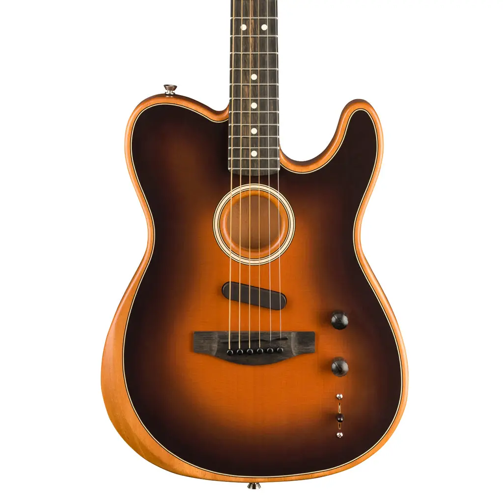 Fender American Acoustasonic® Telecaster®, Ebony Fingerboard, Sunburst 1