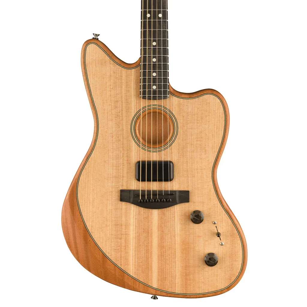 Fender American Acoustasonic® Jazzmaster®, Natural, Ebony Fingerboard 1