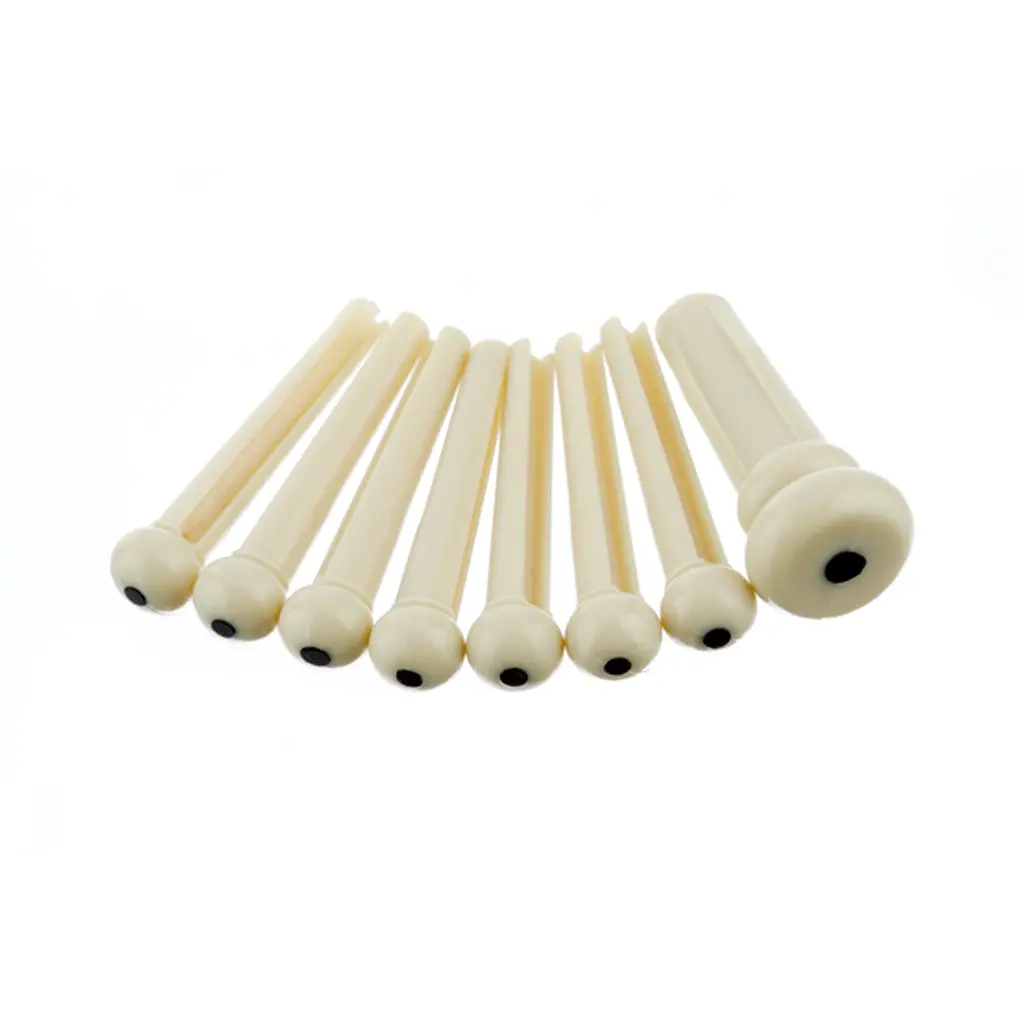 Fender Bridge Pin Set - Ivory W/Black Dot 1