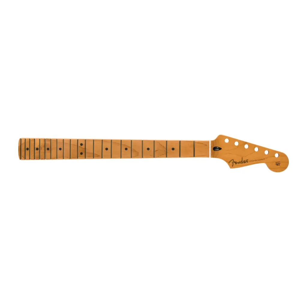 Fender Satin Roasted Maple Stratocaster Neck - 22 Jumbo Frets 12" - Maple - Flat Oval Shape 1