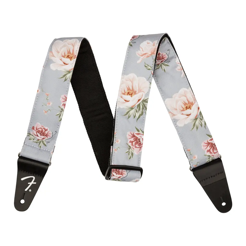 Fender Floral Strap In Gray 1