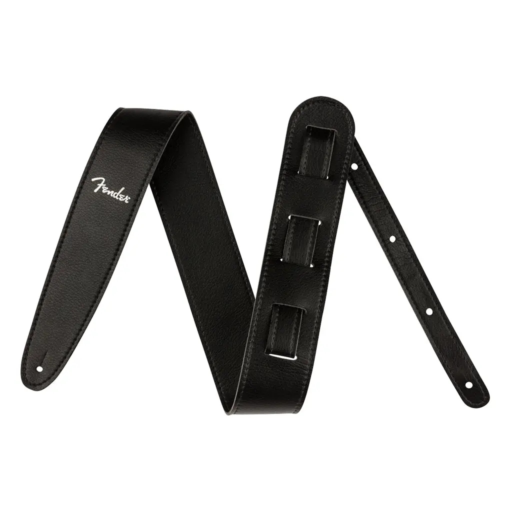 Fender® Vegan Leather Strap, Black, 2.5" 1