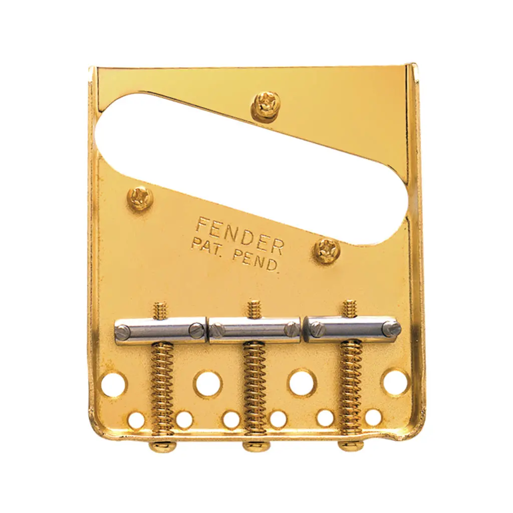 Fender 3 Saddle American Vintage Telecaster Bridge Assembly In Gold 1