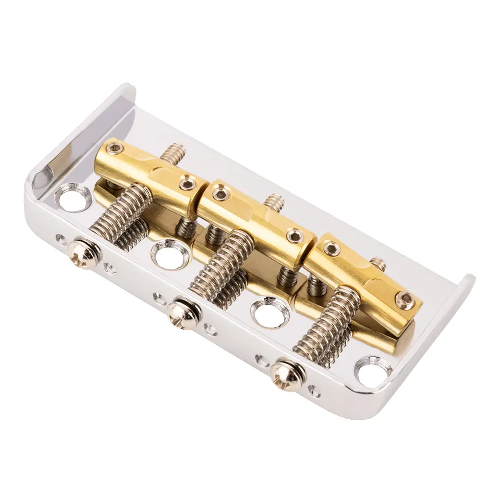 Fender 3 Saddle Custom Cut Off Vintage Style Tele Bridge With Compensated Brass Saddles 1
