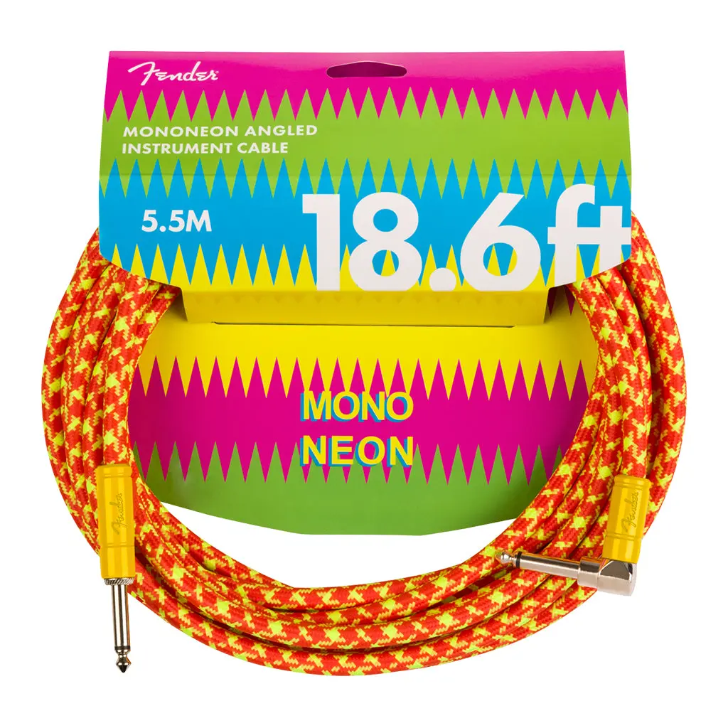 Fender Mononeon Instrument Cable, 18.6', Orange 1