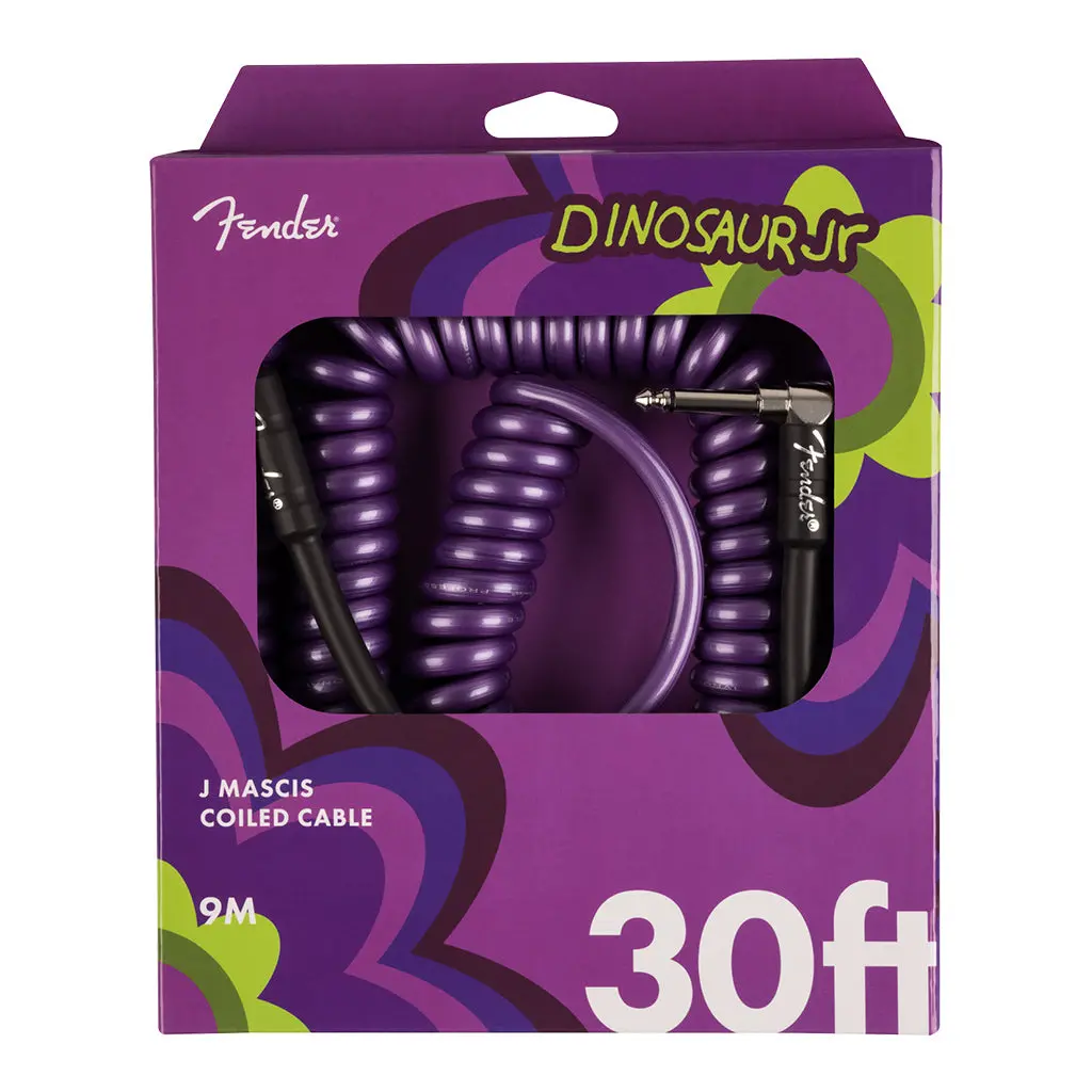 Fender J Mascis Coil Cable, 30', Purple 1