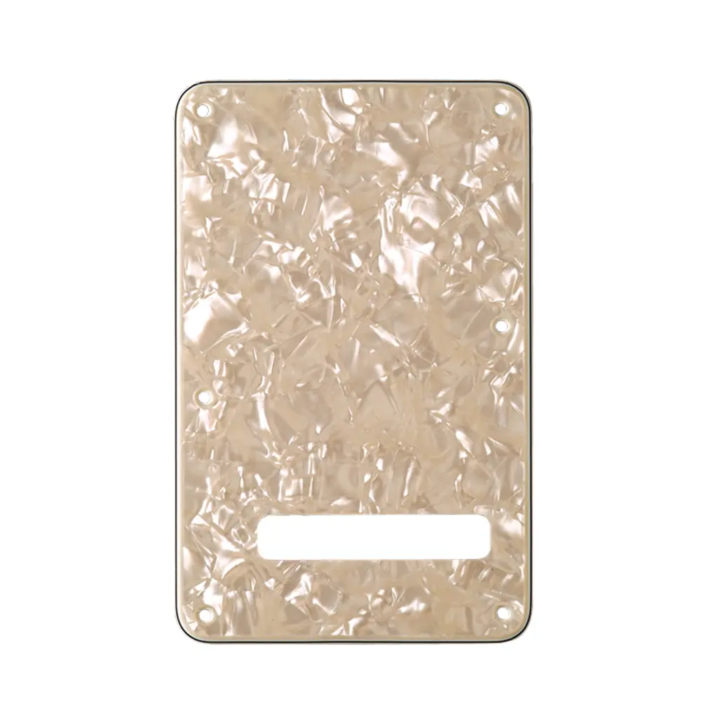 Fender - Backplate, Stratocaster®, White Moto, 4-Ply 1