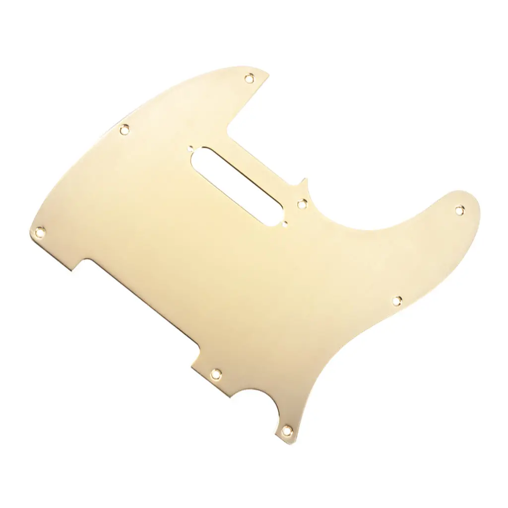 Fender 8 Hole Pickguard Tele - Gold Plated 1