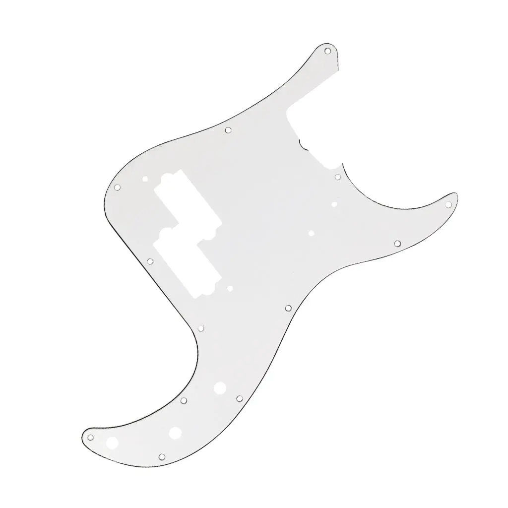 Fender - Pickguard, Precision Bass® 13-Hole Vintage Mount (With Truss Rod Notch), White, 3-Ply 1