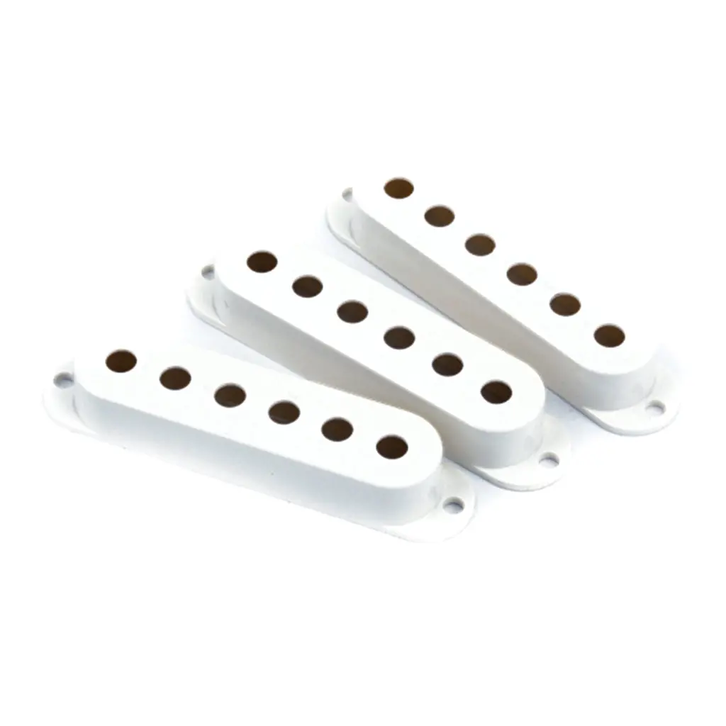 Fender 3 Pickup Covers Stratocaster In White 1
