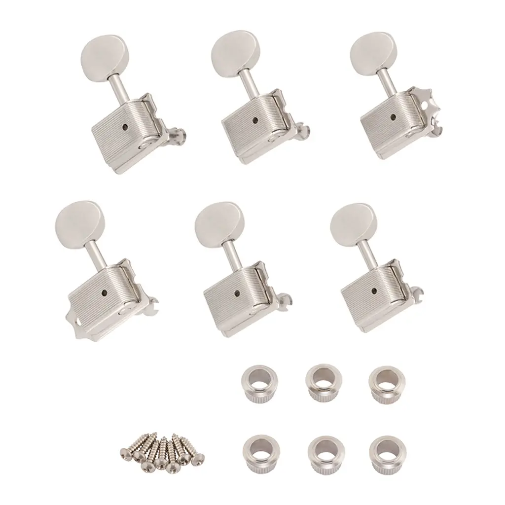 Fender American Vintage Guitar Tuning Machines 6 Left Handed In Nickel 1